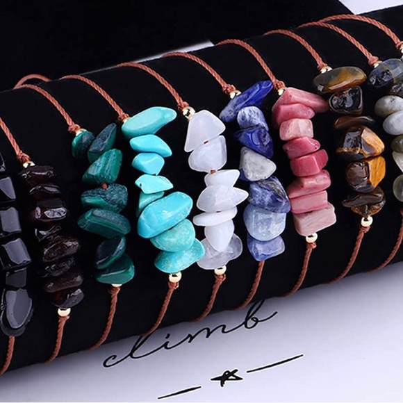 Bundle of 2 Natural Precious Stone Healing Bracelets - Picture 2 of 6